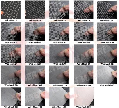 Jual Wire Mesh 500 Stainless Stell 316 diameter 0,02 mm