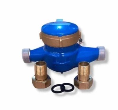 Jual Water Meter Jet Brass Kuningan Size 3/4 Inch Merk SHM
