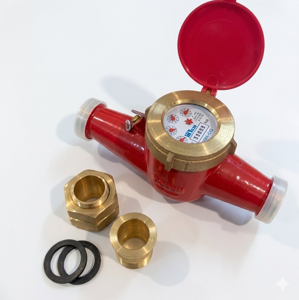 Jual Multi Jet Brass Flow Meter DN 50 - HOT Merk SHM