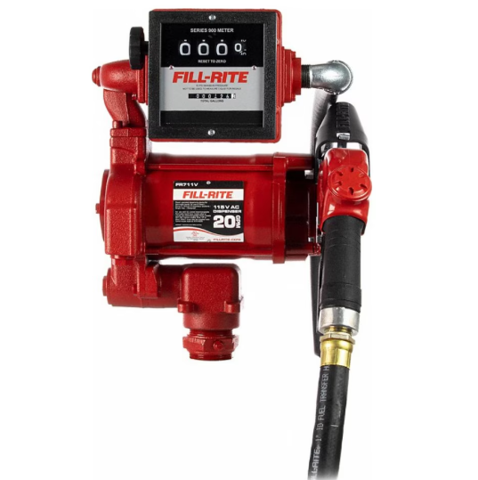 Jual Pompa Bahan Bakar / Pompa Drum FILL-RITE Pump Transfer Fuel AC Powered  FR711VA Pump with Meter