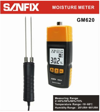 Jual Digital Wood Moisture Meter SANFIX GM620 - Alat Ukur Kadar Air Kayu & Material